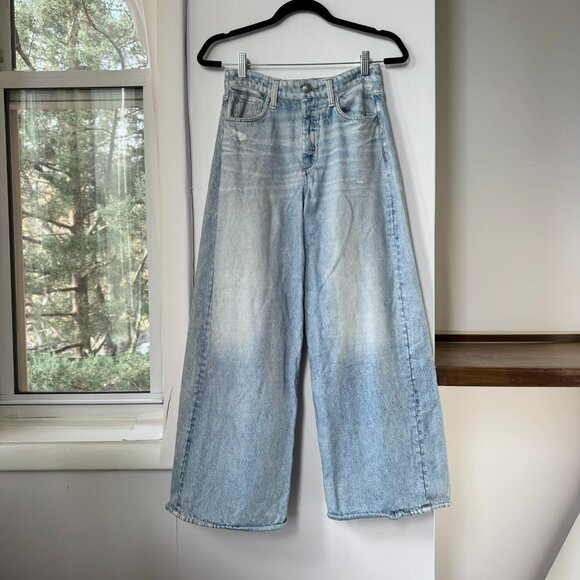 Rag & Bone Miramar Sofie Wide-Leg Ankle-Length Pants Sweatpant Jeans Blue 26 - Picture 5 of 14